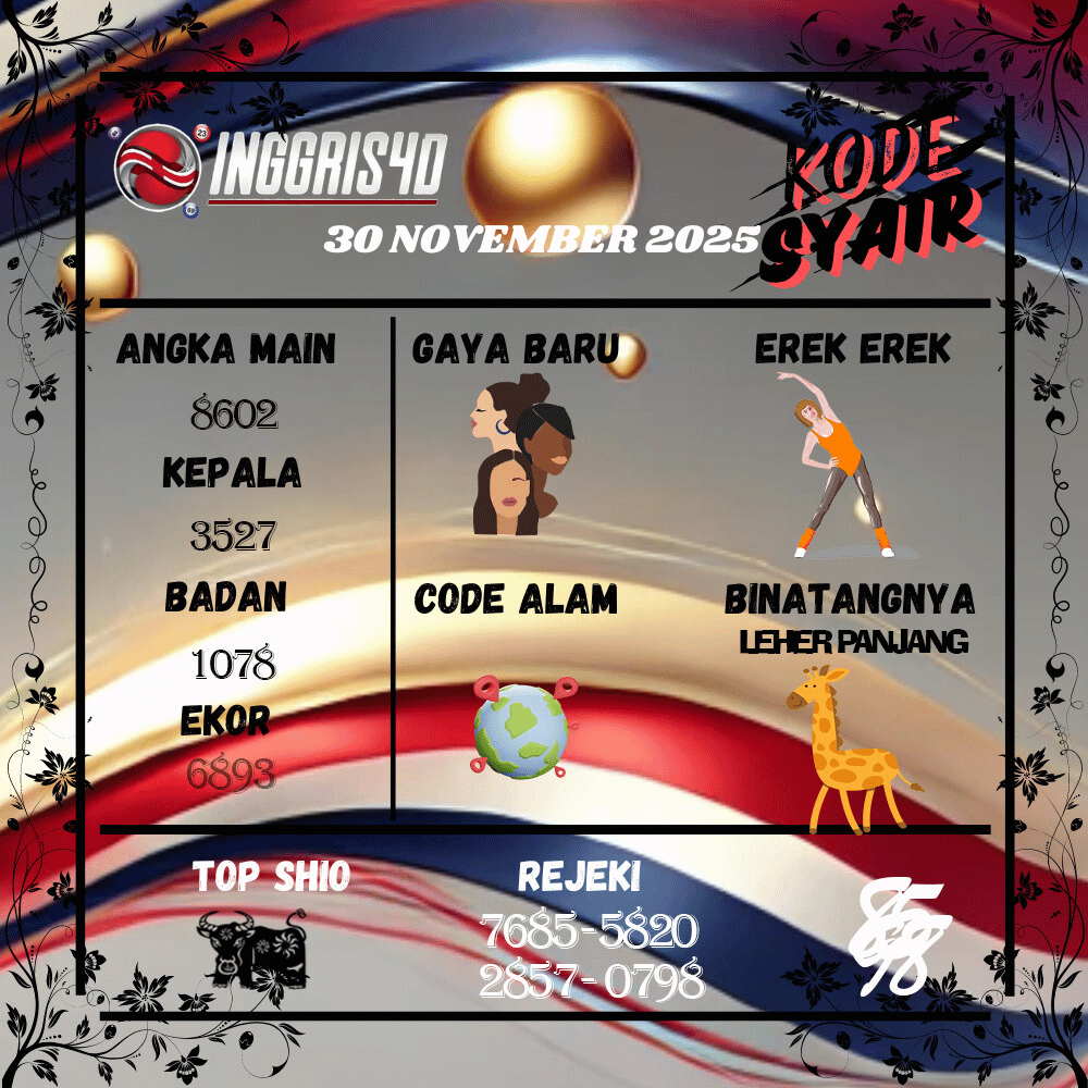 Kode Syair Inggris4D Pools - November Pools