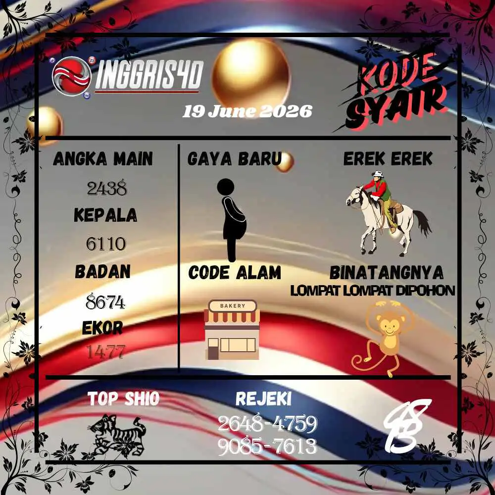 Kode Syair Inggris4D Pools Juni 2026