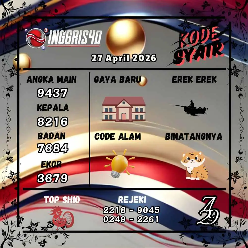 Kode Syair Inggris4D Pools April 2026