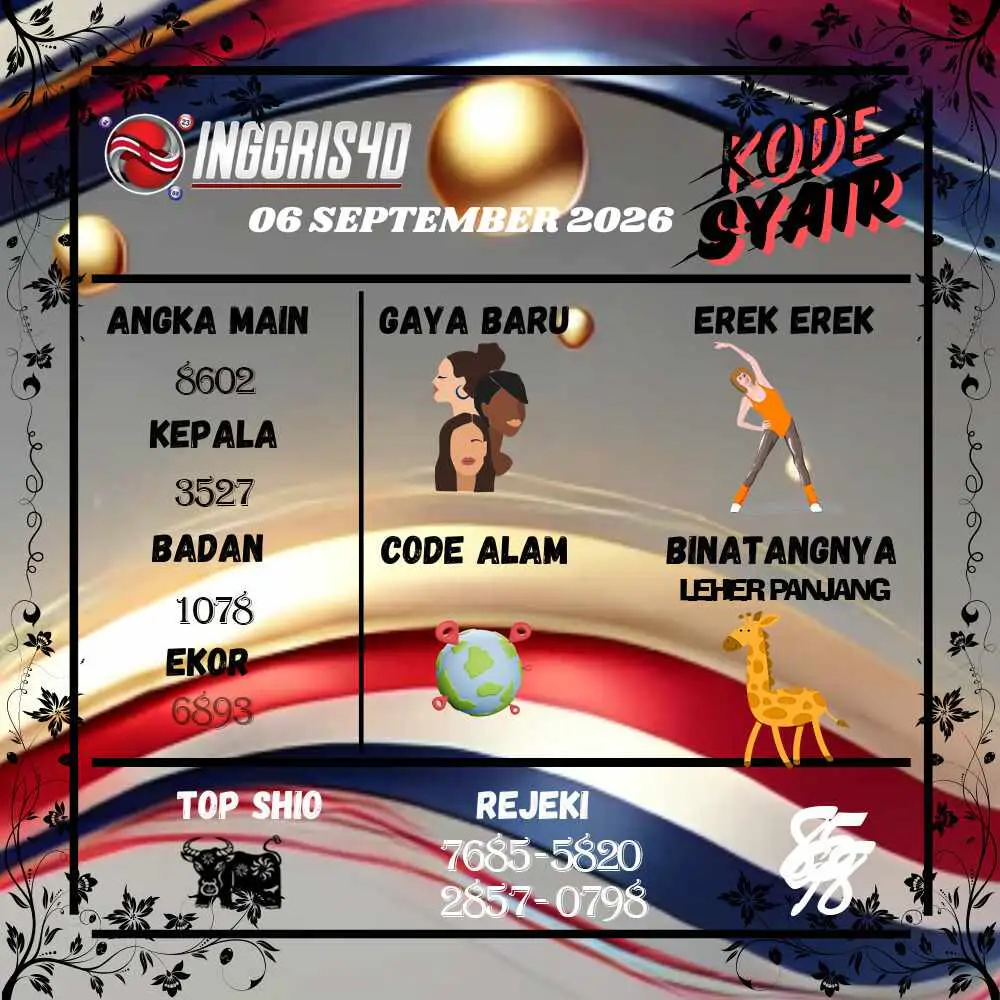 Kode Syair Inggris4D Pools September 2026